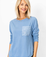 Sequin Pocket Long Sleeve Tee