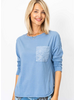 Sequin Pocket Long Sleeve Tee