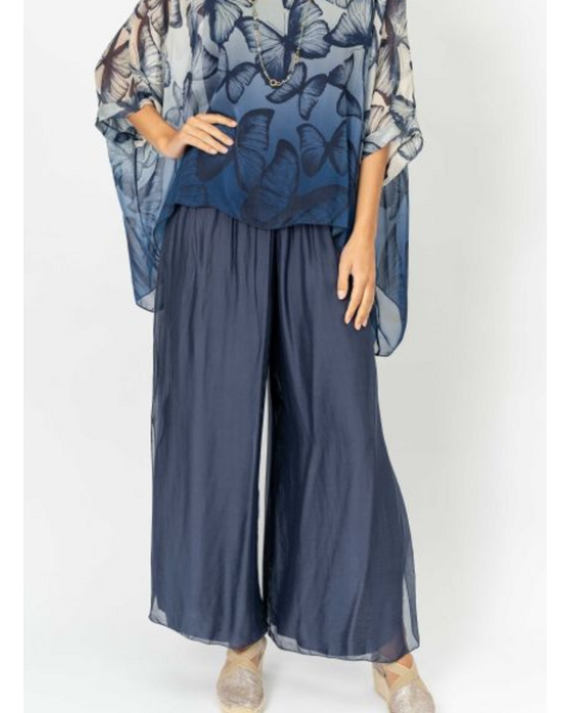 Silk Pant with Slit