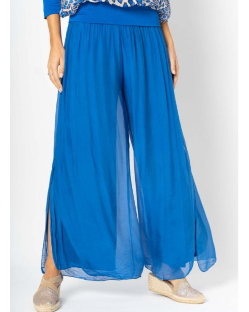 Silk Pant with Slit