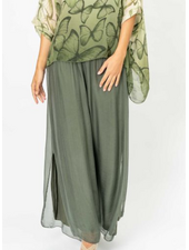 Silk Pant with Slit