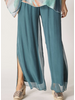 Silk Pant with Slit