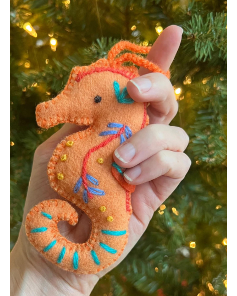 Wool Embroidered Ornaments