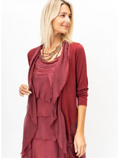 Silk Long Ruffle Jacket
