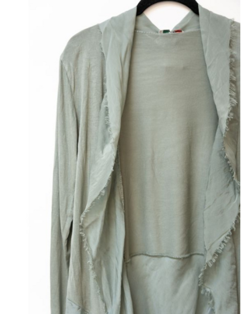 Silk Long Ruffle Jacket