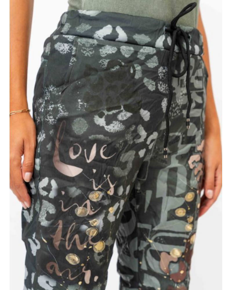 Unique Animal Print "Love" Joggers