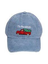 Christmas Truck Denim Hat