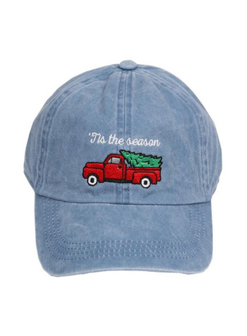 Christmas Truck Denim Hat