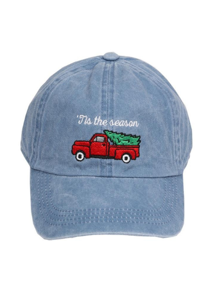 Christmas Truck Denim Hat