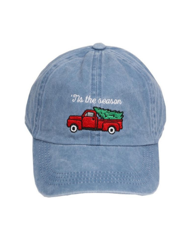 Christmas Truck Denim Hat