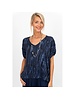 Bamboo Print Silk Blend Top