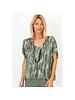 Bamboo Print Silk Blend Top
