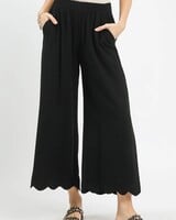 Scalloped Hem Pant
