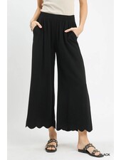 Scalloped Hem Pant