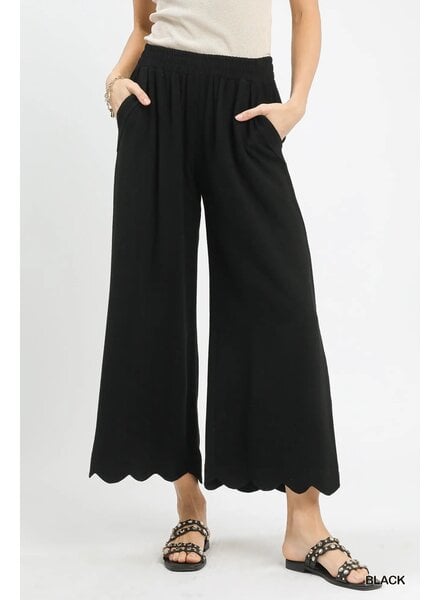 Scalloped Hem Pant