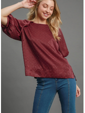 Rhinestone Satin Top