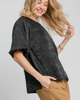 Rhinestone Satin Top