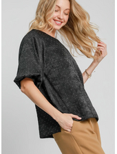 Rhinestone Satin Top