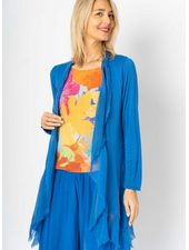 Silk Long Ruffle Jacket