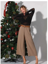 Rhinestone Embellished Pant