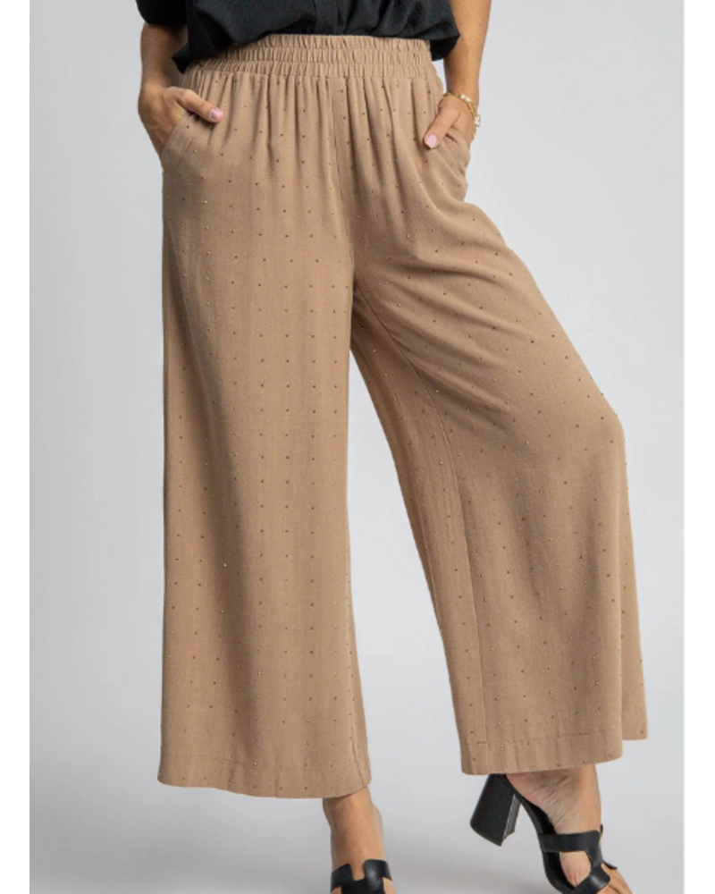 Rhinestone Embellished Pant