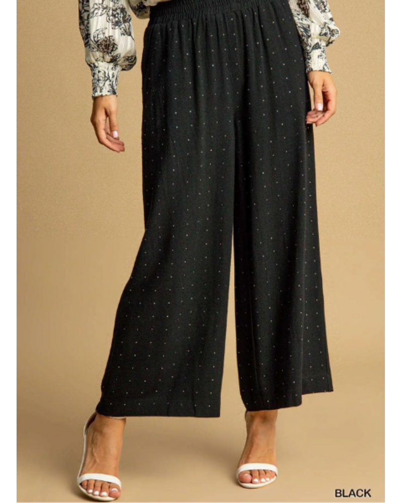 Rhinestone Embellished Pant