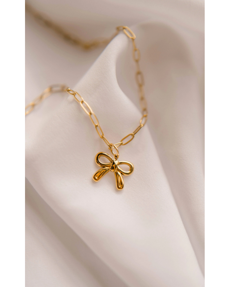Bow Charm Necklace