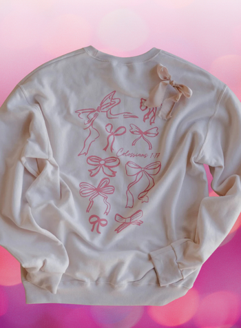 Colossians 1:17 Bow Sweatshirt