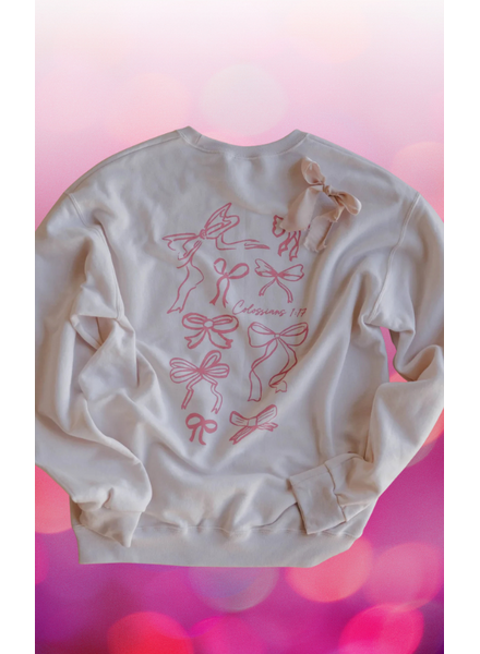 Colossians 1:17 Bow Sweatshirt
