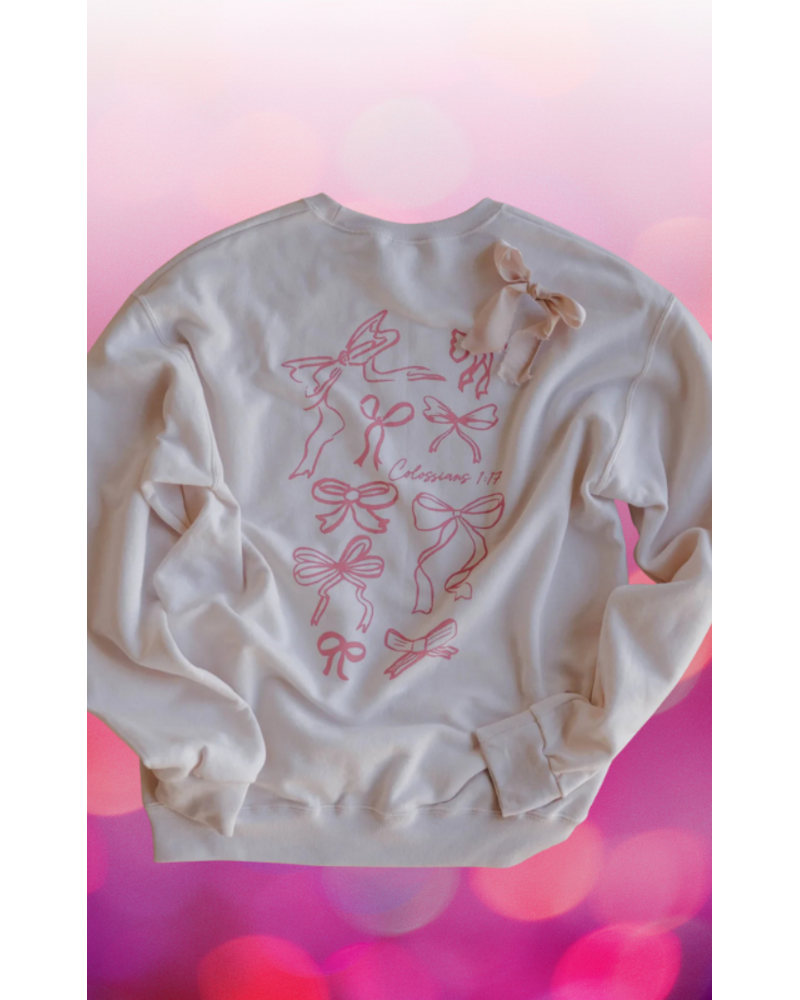 Colossians 1:17 Bow Sweatshirt