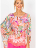 Summer Flower Silk Blouse sf