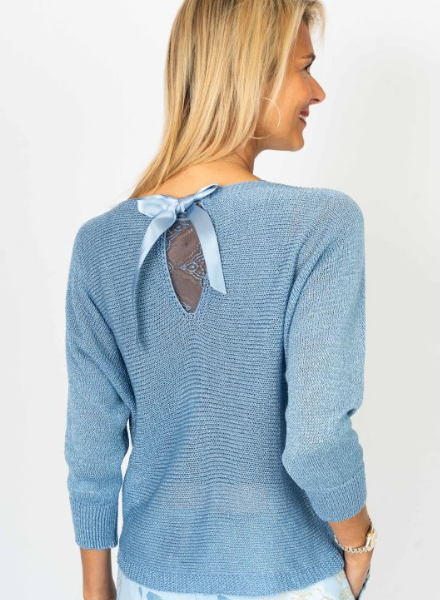 Sweater With Bow On Back