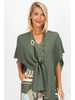 Tie Front Knit Cover Up