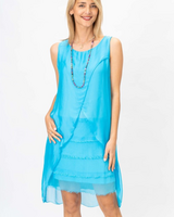 New Tiered Silk Dress