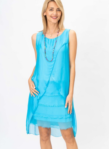 New Tiered Silk Dress