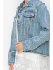 Denim Jacket with Rhinestones