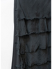 Long Ruffle Silk Skirt