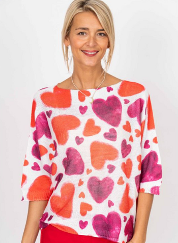 Heart On Your Sleeve Knit Sweater