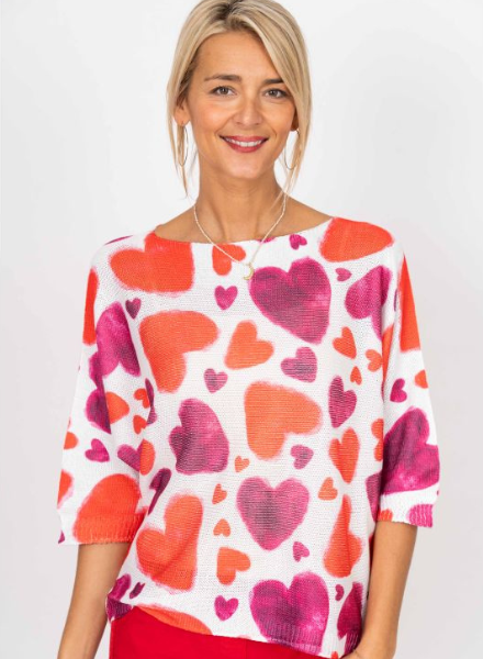 Heart On Your Sleeve Knit Sweater