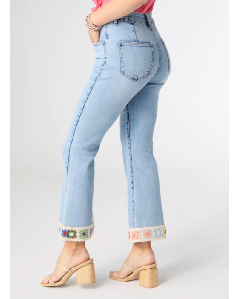 Flower Walk Crop Jean