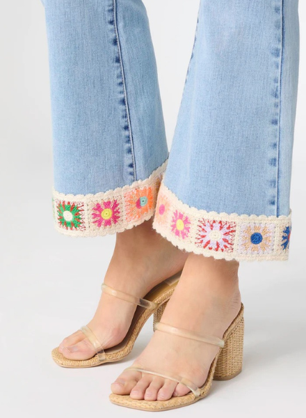 Flower Walk Crop Jean