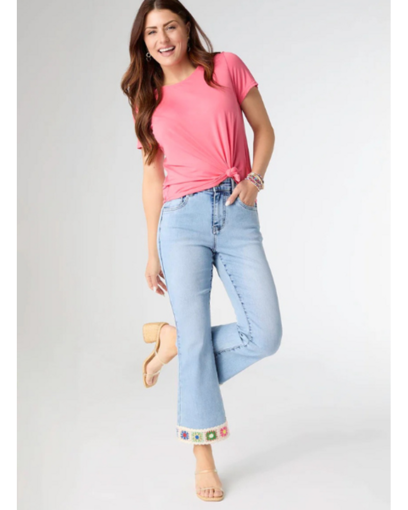 Flower Walk Crop Jean