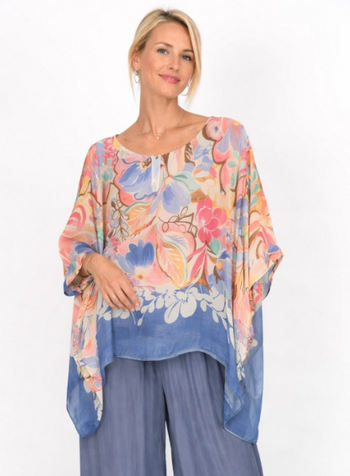 Flower Garden Silk Blouse
