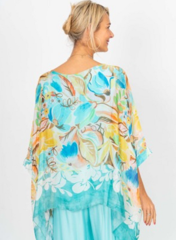 Flower Garden Silk Blouse