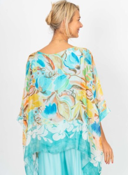 Flower Garden Silk Blouse