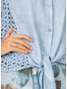 Button Up Eyelet Blouse