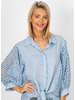 Button Up Eyelet Blouse