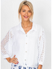 Button Up Eyelet Blouse