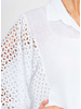 Button Up Eyelet Blouse