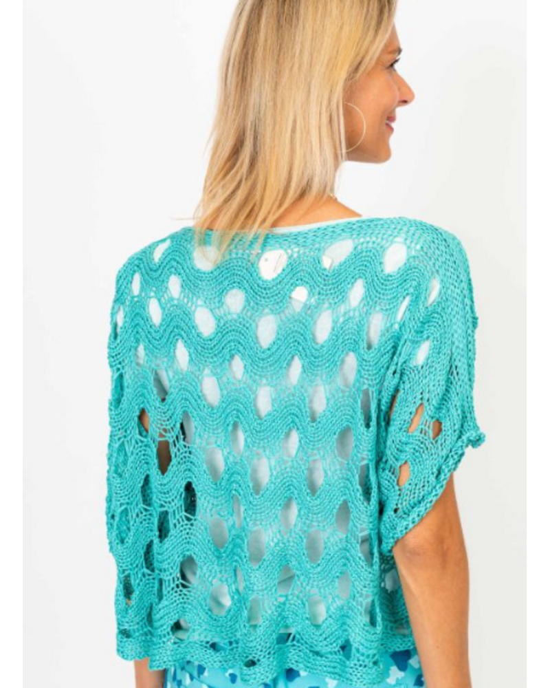 Open Knit Wave Sweater